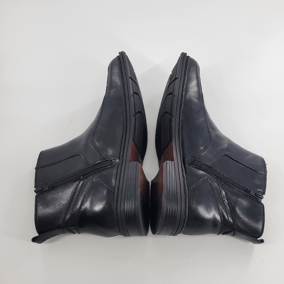 Men Florsheim Black Midtown Plain‎ toe zipper Boots Size 10 main image 7